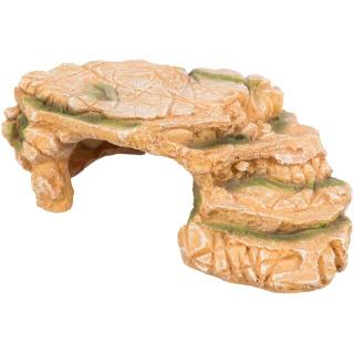 Decor Pentru Terariu Acvariu, Platou Stanca Cu Pestera, 25 x 8 x 18 cm, 76325