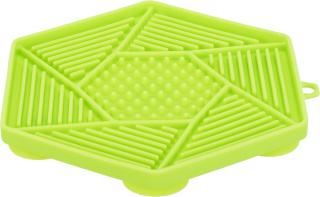 Farfurie Pentru Hranire Lenta, Lick,  n Snack, Cu Ventuze, Silicon,17 cm, Verde, 34980