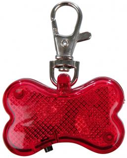 Flasher Cu Adresier, Forma De Os, 4.5x3 cm Rosu 1342
