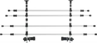 Grilaj Auto, Latime: 105-172 cm  Inaltime: 46-60 cm, Gri Negru, 13172