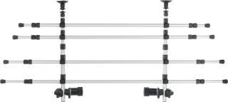 Grilaj Auto, Latime: 96-163 cm  Inaltime: 34-48 cm, Argintiu Negru, 13171