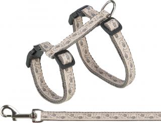 Ham Si Lesa Pentru Pisici, 27-45 cm 13 mm, 1.20 m, Gri Bej, 41872