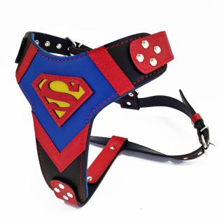 Ham Superman, Piele Naturala, M L, pentru Ciobanesc German, Doberman, Akita etc