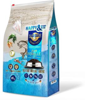 Happy  Fit Superior Hipoalergenic Adult Peste Si Ulei de Peste 10 Kg