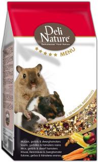 Hrana Completa Pentru Soareci, Gerbili si Hamsteri Pitici Deli Nature Menu 750g