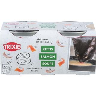 Hrana Pentru Pisici, Supa De Somon, 4x80 g, 42692
