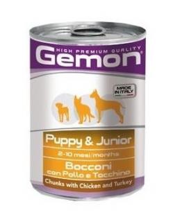 Hrana Umeda Pentru Caini, Gemon PuppyJunior, Pui Si Curcan, 415 g