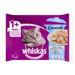 Hrana Umeda pentru Pisici Whiskas cu Somon, Ton, Cod, Peste 85g