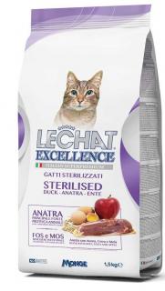 Hrana Uscata Pentru Pisici, LeChat Excellence Steril, Cu Rata, 1.5 kg