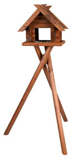 Hranitor Exterior, Cabana Cu Suport, 47x40x36 cm 1.40 m, Maro, 5576