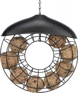 Hranitor Exterior Pentru Bile De Grasime, Metal, 24x8 cm, Negru, 55427t