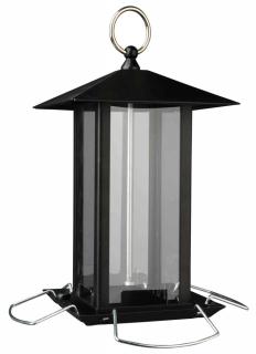 Hranitor Exterior, Suspendat, Metal, 1000 ml 20 cm, Negru, 55621t