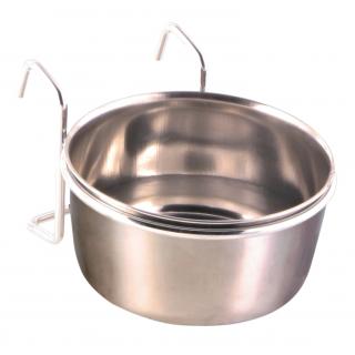 Hranitor Inox Pentru Pasari, Cu Suport De Agatat, 300 ml 9 cm, 5494