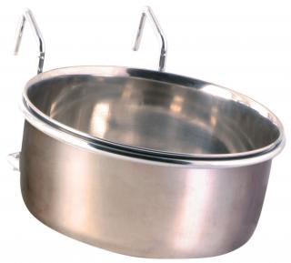 Hranitor Inox Pentru Pasari, Cu Suport De Agatat, 600 ml 12 cm, 5495