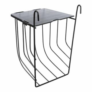 Hranitor Metalic Pentru Rozatoare, Cu Capac,13x18x12 cm, Negru, 60890