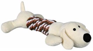 Jucarie Caine Cu Franghie, Plus, Cu Sunet, 32 cm, 35894