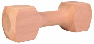 Jucarie De Aport Pentru Caini, Haltera, Lemn, 25cm 650 g 3224