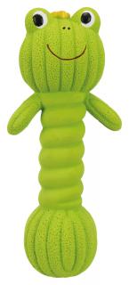 Jucarie Gantera Broasca Latexcu Sunet, 18 cm, Verde, 34484