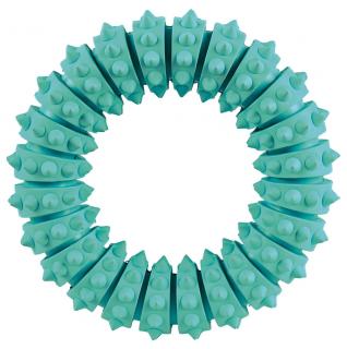 Jucarie Pentru Caini, Denta Fun, Inel, Aroma Menta, Cauciuc, 12 cm 33181