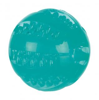 Jucarie Pentru Caini, Denta Fun, Minge, Aroma Menta, TPR, 6 cm, 33680