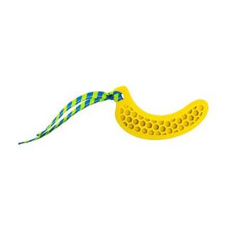 Jucarie Pentru Caini Juniori, HipHop, Dental, Banana, Cauciuc, 12 cm, Galben, A403489