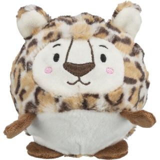 Jucarie Pentru Caini, Leopard Cu Minge, Plus, Cu Sunet, 13 cm, 34741