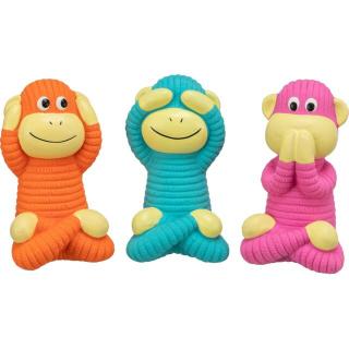 Jucarie Pentru Caini, Maimuta, Latex, Cu Sunet, 12 cm, Diferite Culori Figuri, 35523