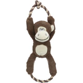 Jucarie Pentru Caini, Maimuta, Plus Sfoara, Cu Sunet, 40 cm, 34720