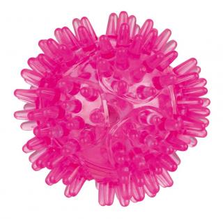 Jucarie Pentru Caini, Minge Arici Luminoasa, 5 cm, Portocaliu, 33640t