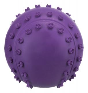 Jucarie Pentru Caini, Minge, Cauciuc, Cu Sunet, 6 cm, Portocaliu, 34841