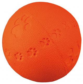 Jucarie Pentru Caini, Minge, Cauciuc, Cu Sunet, 9 cm, Albastru Petrol, 34863