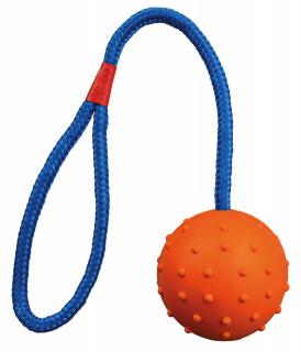 Jucarie Pentru Caini, Minge Cauciuc Pe Sfoara, 7 30 cm, 3305