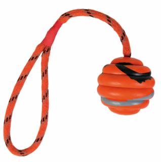 Jucarie Pentru Caini, Minge Ondulata Pe Sfoara, 6 30 cm, 33724
