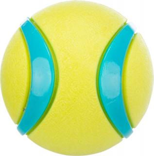 Jucarie Pentru Caini, Minge TPR, 6 cm, Lime Albastru Petrol, 33410