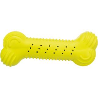 Jucarie Pentru Caini, Os Fosnitor, Cauciuc 18 cm, Lime, 34849