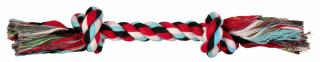 Jucarie Pentru Caini, Sfoara Cu 2 Noduri Mijlocii, 20 cm 50 g, Diverse Culori, 3271
