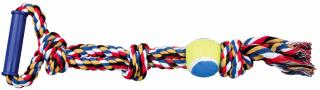 Jucarie Pentru Caini, Sfoara Cu Maner Si Minge Tenis, 6 50 cm, 3280