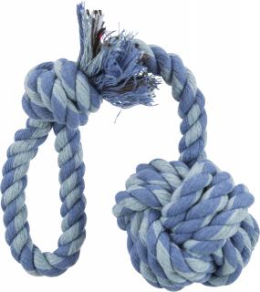 Jucarie Pentru Caini, Sfoara Cu Minge Tesuta, 5.5 cm 30 cm 3268