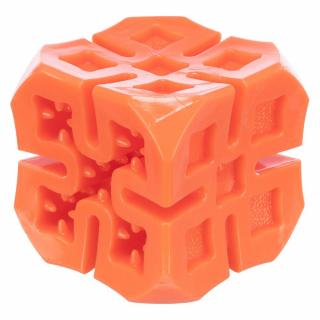 Jucarie Pentru Caini, Snack Cub, 6 cm, Portocaliu, 33411