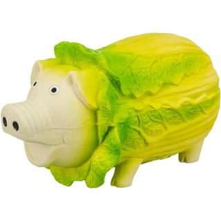 Jucarie Pentru Caini, Varza-Porc, Latex, Cu Sunet, 23 cm, Verde Deschis, 35522