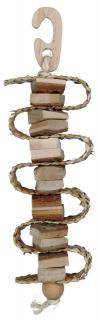 Jucarie Pentru Pasari, Din Lemn De Scoarta, 21 cm, 58967t