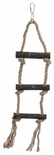 Jucarie Pentru Pasari, Scara, Lemn Sfoara, 40 cm, 5186t
