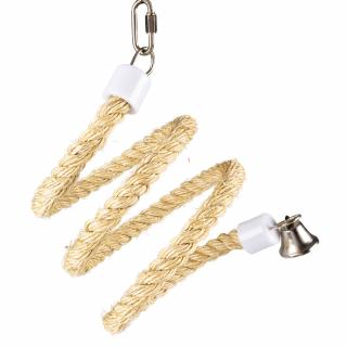 Jucarie Pentru Pasari, Spirala Din Sisal Cu Clopotel, M: 97x21x21cm, L13556