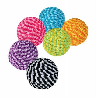 Jucarie Pentru Pisici, Minge Spirala, 4.5 cm, Diverse Culori, 4570t