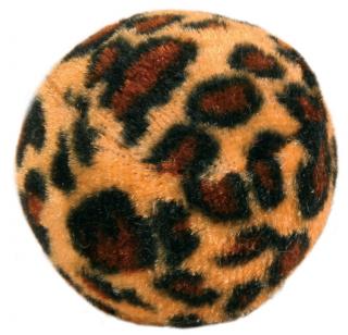 Jucarie Pentru Pisici, Set 4 Mingi Cu Imprimeu Leopard, 4 cm, 4109t