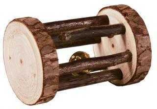 Jucarie Pentru Rozatoare, Rola Cu Clopotel, Lemn, 5x7 cm, 61654t