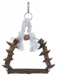 Leagan Arc Pentru Pasari, Sfoara Lemn De Scoarta, 15x20 cm, 5890t