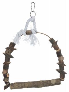 Leagan Arc Pentru Pasari, Sfoara Lemn De Scoarta, 22x29 cm, 5891t