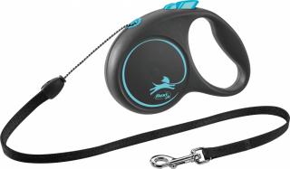 Lesa Flexi Black Design, Snur, S: 5 m 12 kg, Albastru, 12252
