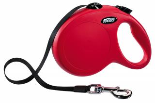 Lesa Flexi Classic, Banda, L: 5 m 50 kg, Rosu, 11723